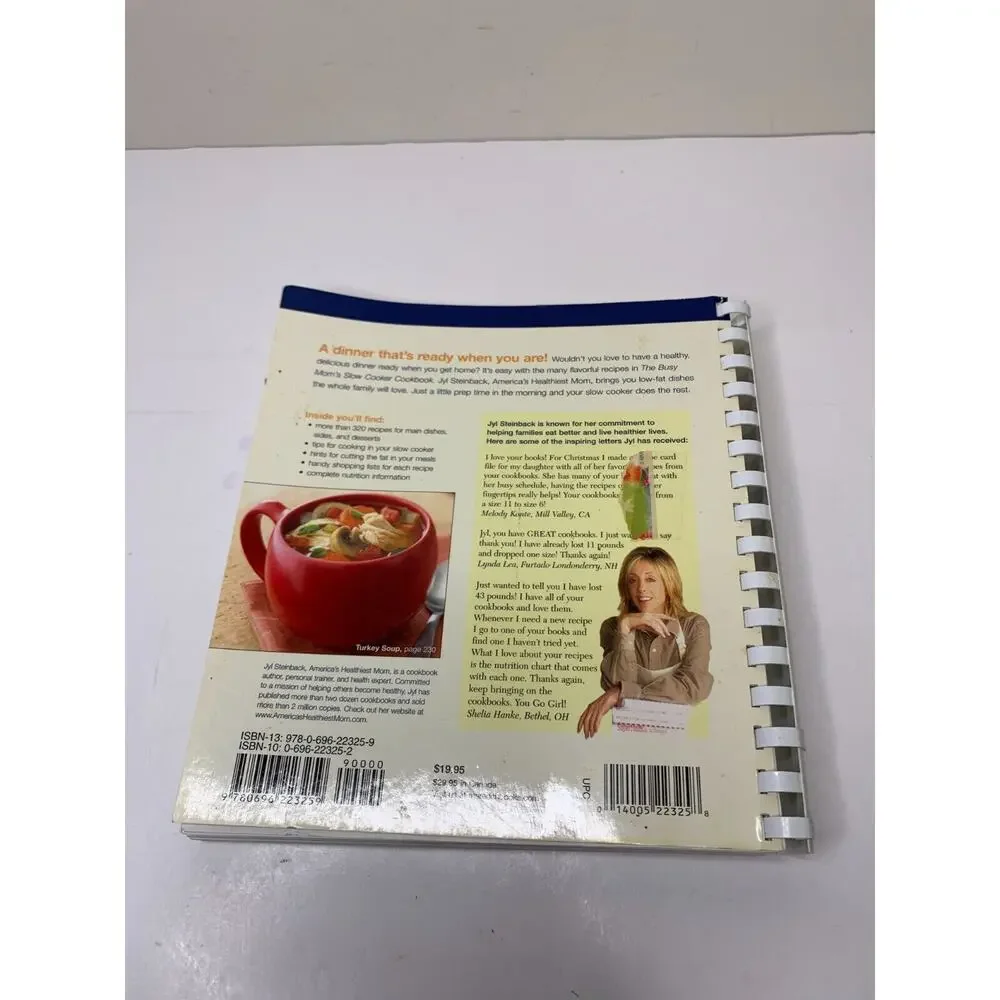 The Busy Mom's Slow Cooker Cookbook Spiral by Jyl Steinback 2005 First Edition